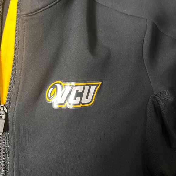 VCU Rams Full Zip Jacket Womens S Black Antigua Virginia Commonwealth University - Picture 5 of 14